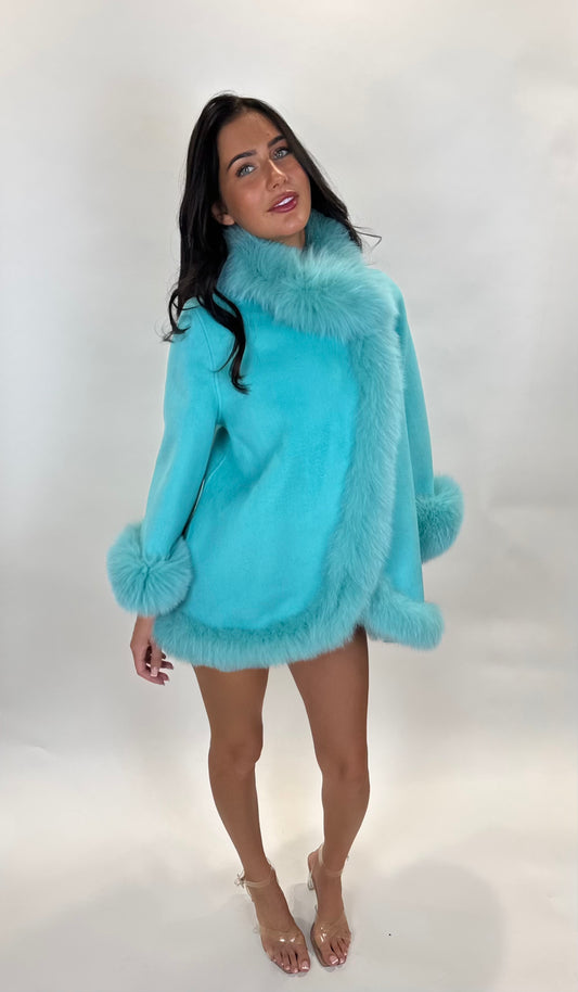 ‘Verity’ Fox Fur Cape