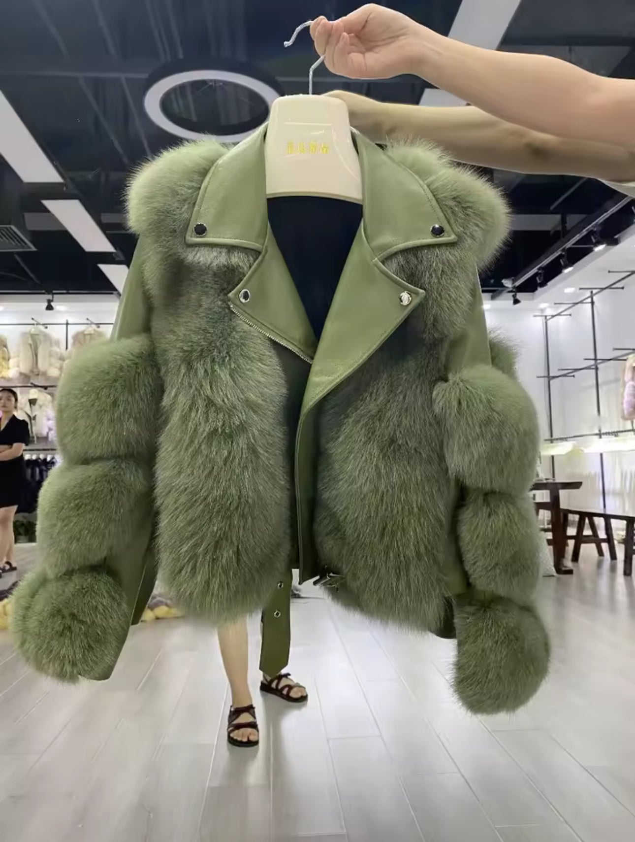 Leather X Fox Fur Jackets