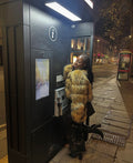 Faux Raccoon Fur Cropped Body Jacket (2/4 Week Delivery)