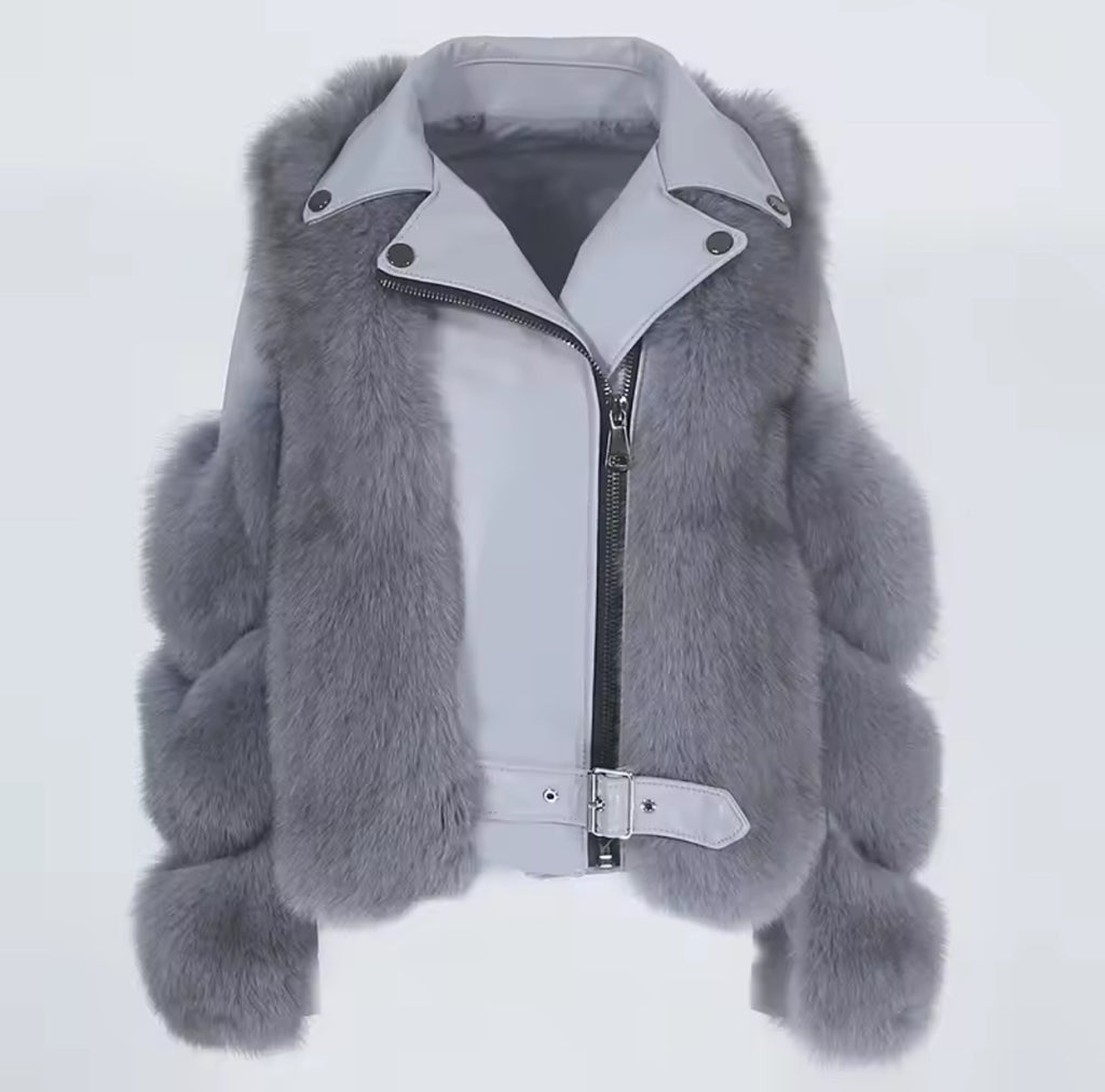 Leather X Fox Fur Jackets
