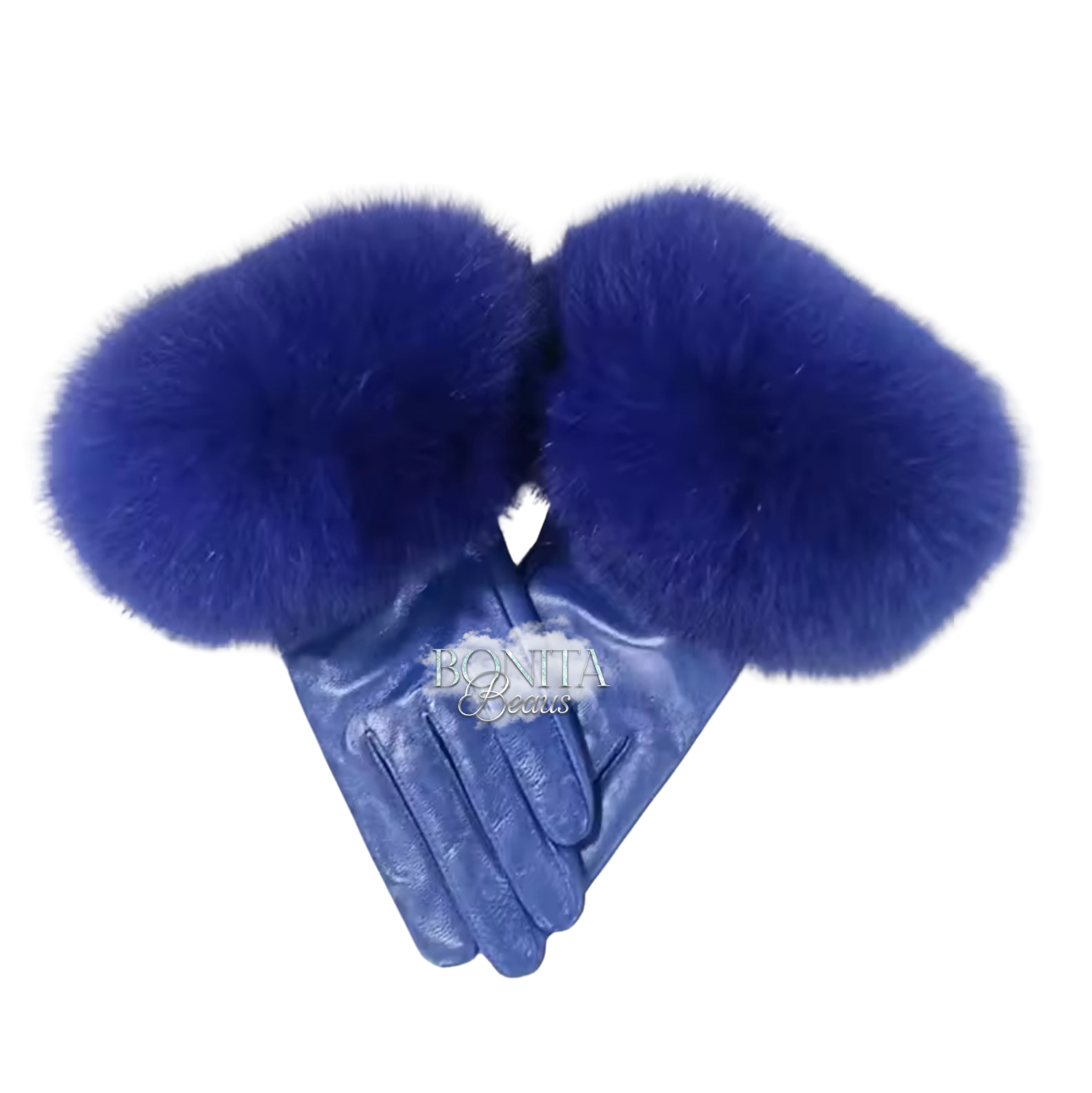 Real Fur Leather Gloves (7/14 Day Delivery)