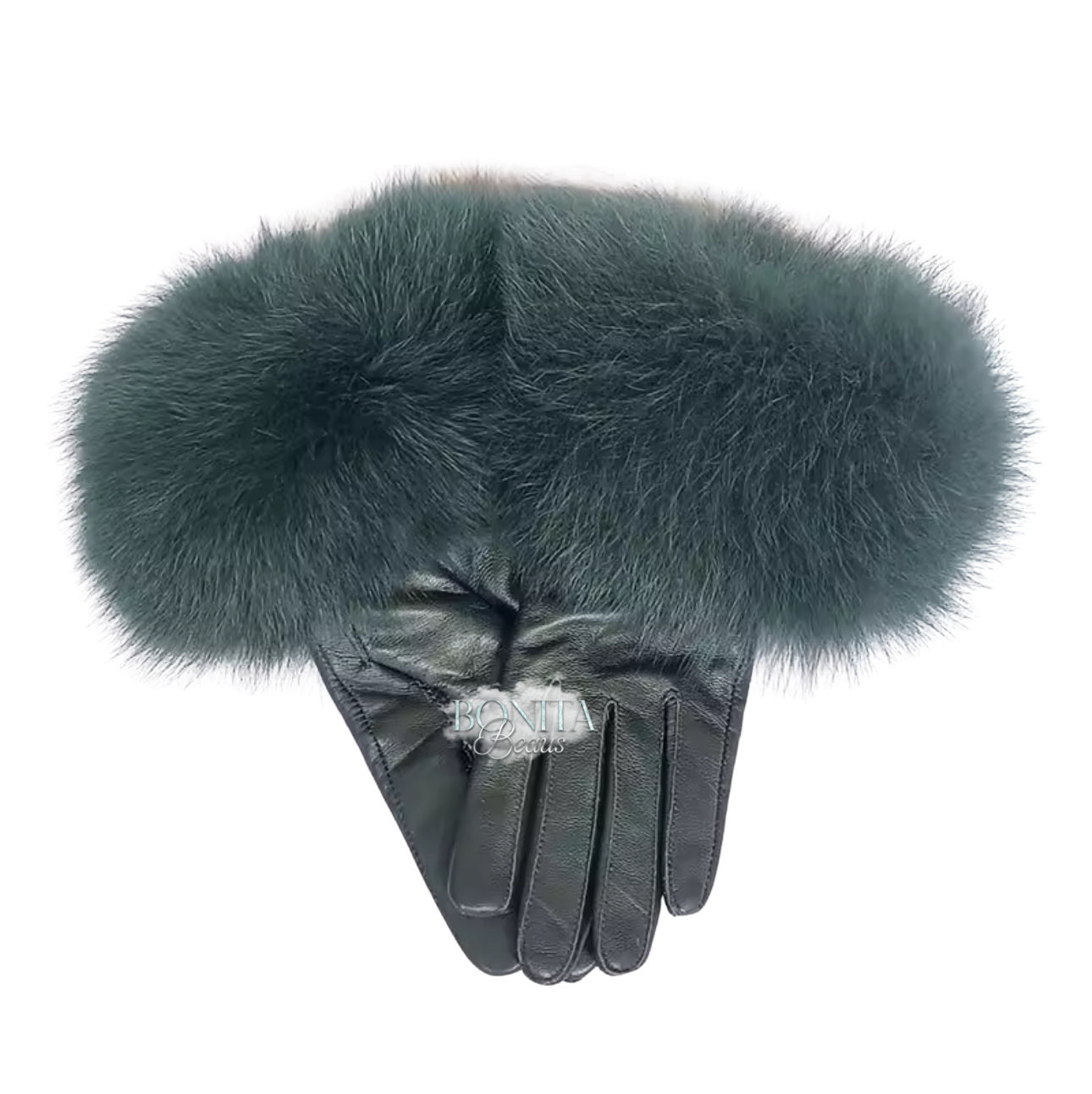 Real Fur Leather Gloves (7/14 Day Delivery)