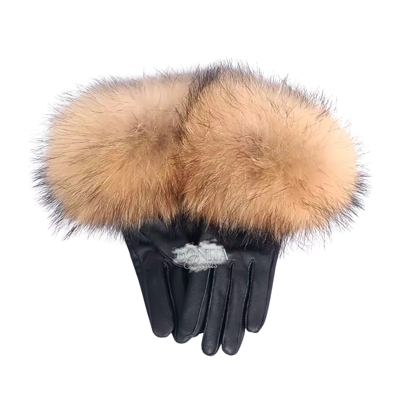 Real Fur Leather Gloves (7/14 Day Delivery)