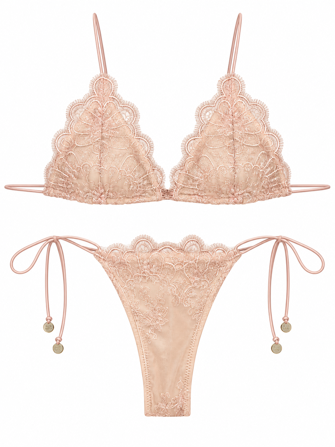 ‘Vienna’ Lace Bikini - ballerina pink