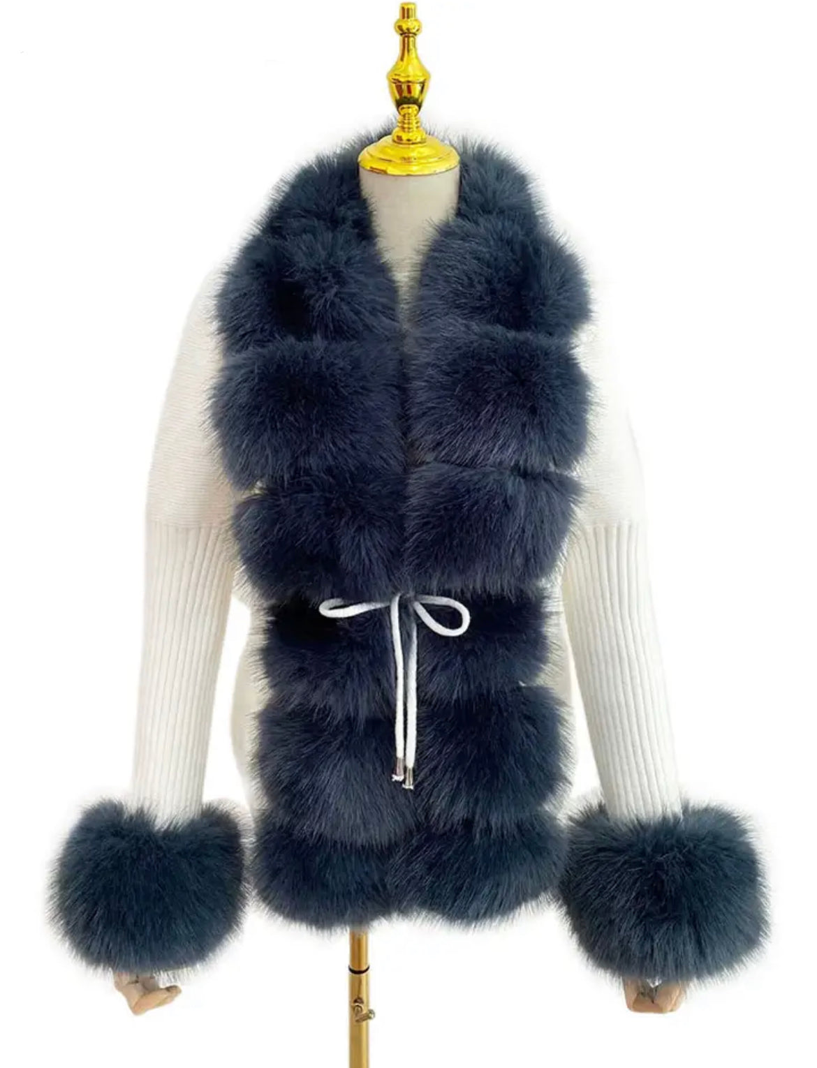 Faux Fur Trim Cardigans [2/4 Weeks]