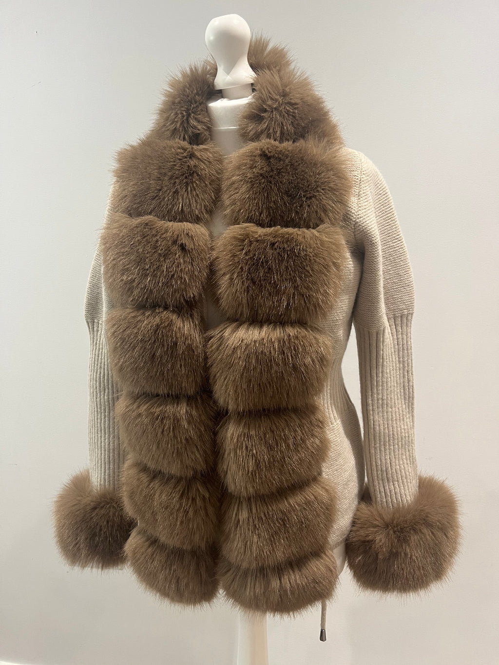 Faux Fur Trim Cardigans [2/4 Weeks]