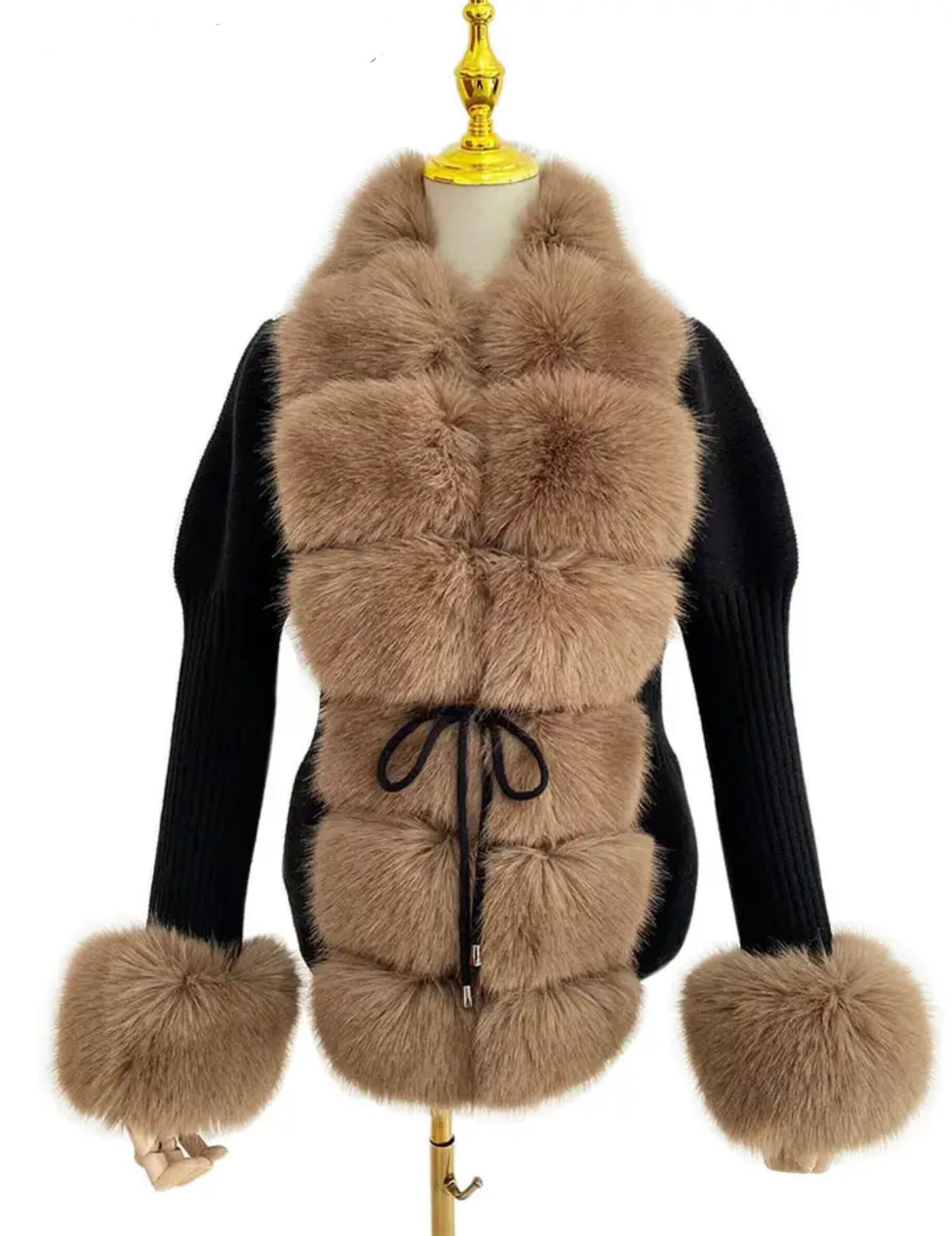 Faux Fur Trim Cardigans [2/4 Weeks]