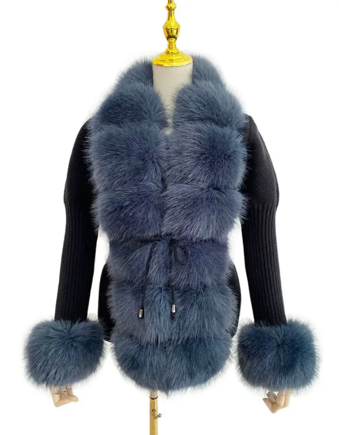 Faux Fur Trim Cardigans [2/4 Weeks]