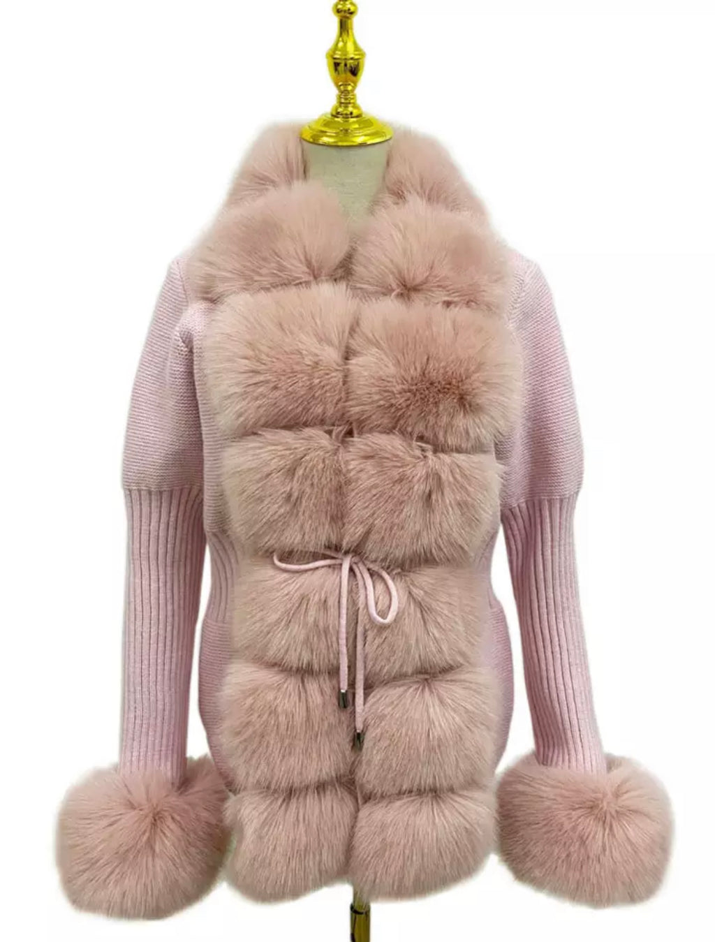 Faux Fur Trim Cardigans [2/4 Weeks]