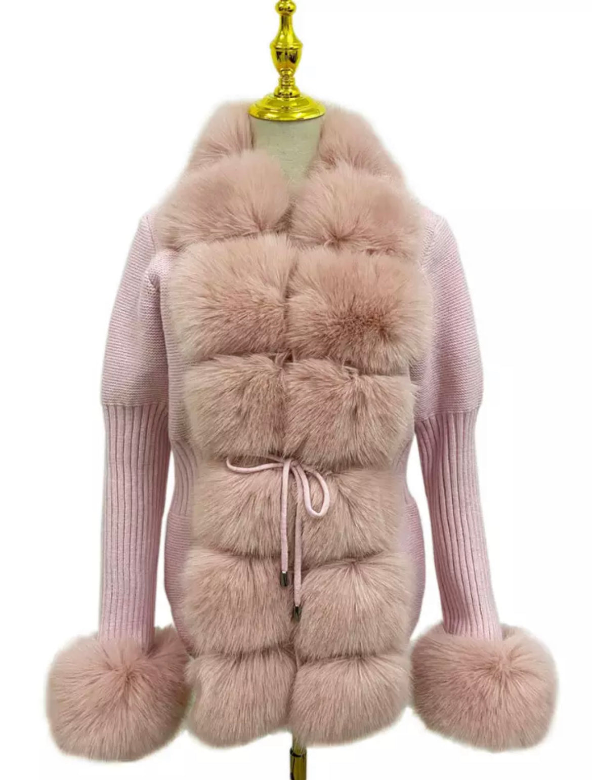 Faux Fur Trim Cardigans [2/4 Weeks]