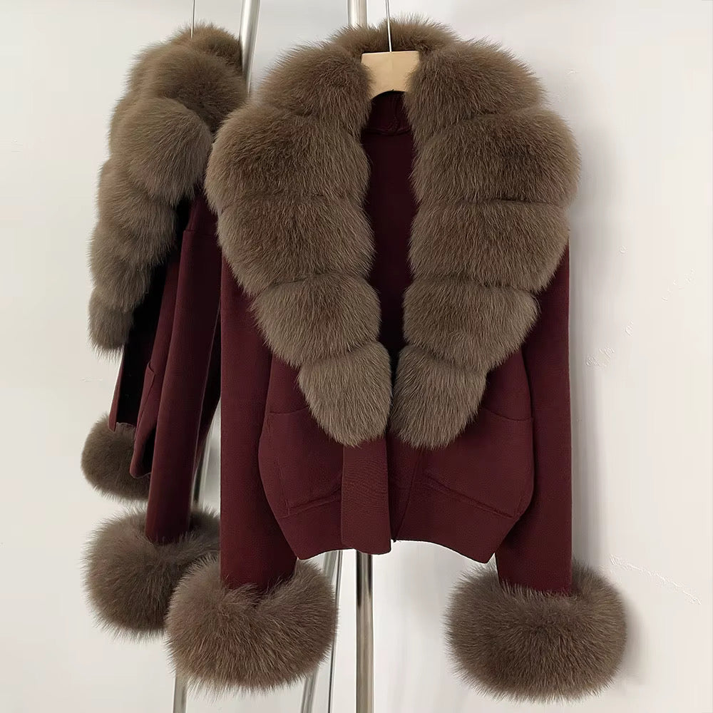 ‘Aspen’ Fox Fur Cardigans