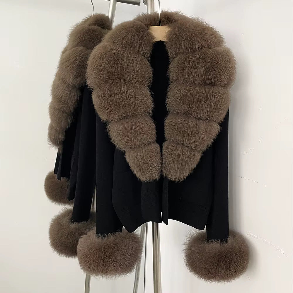 ‘Aspen’ Fox Fur Cardigans