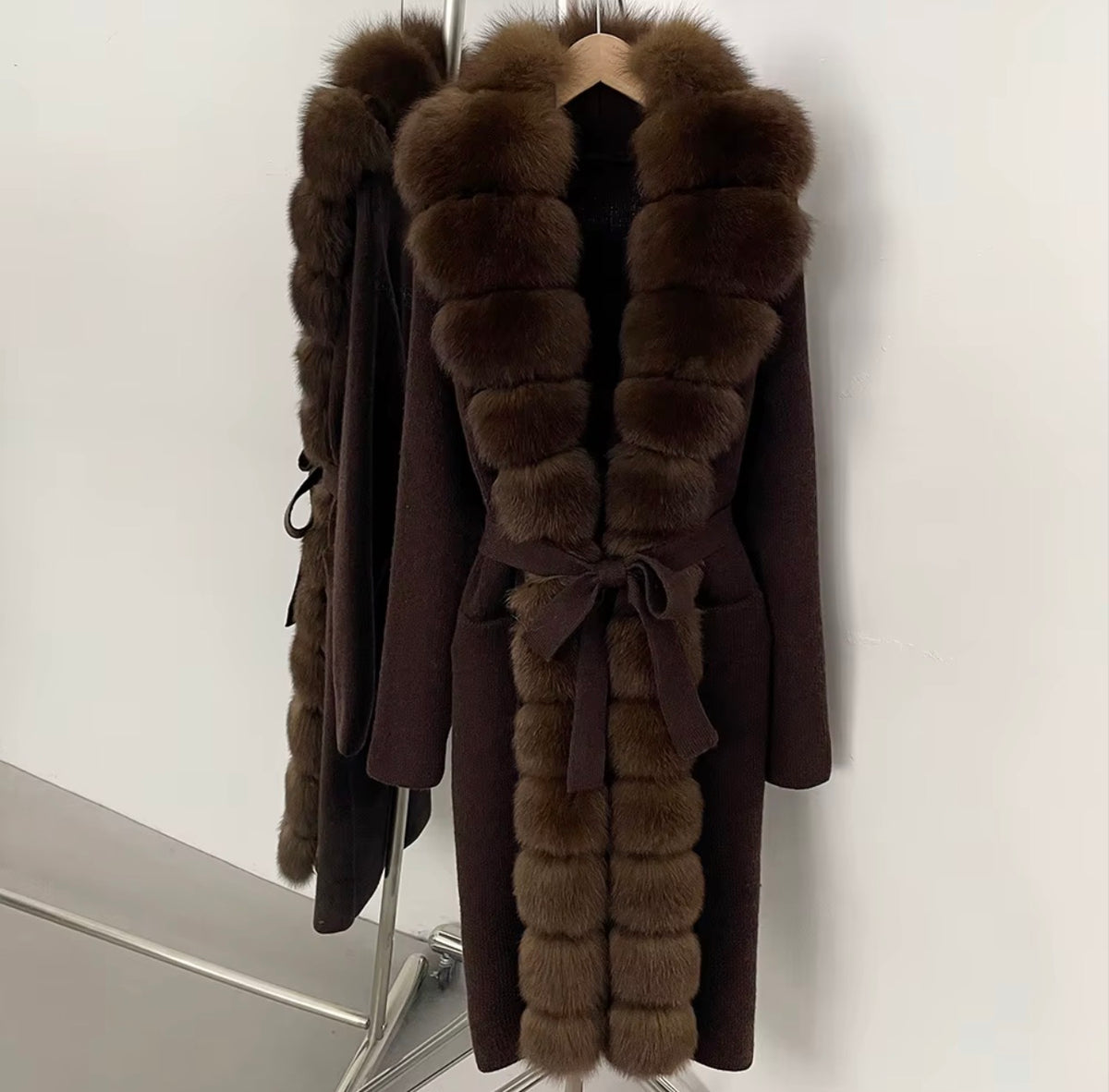 The Fox Fur Cashmere Cardigan