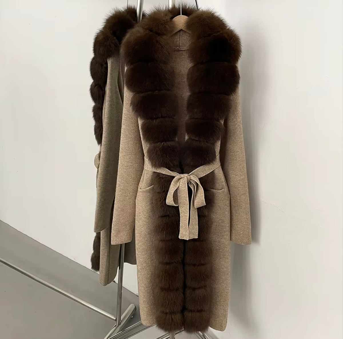 The Fox Fur Cashmere Cardigan
