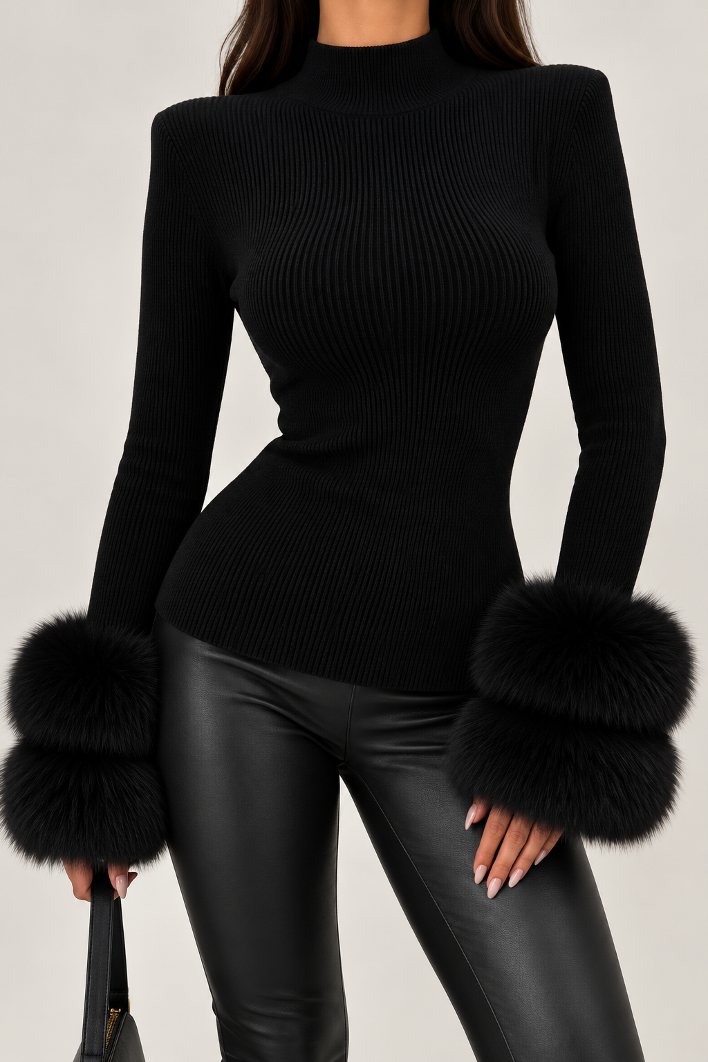 The Fox Fur High Neck Jumper