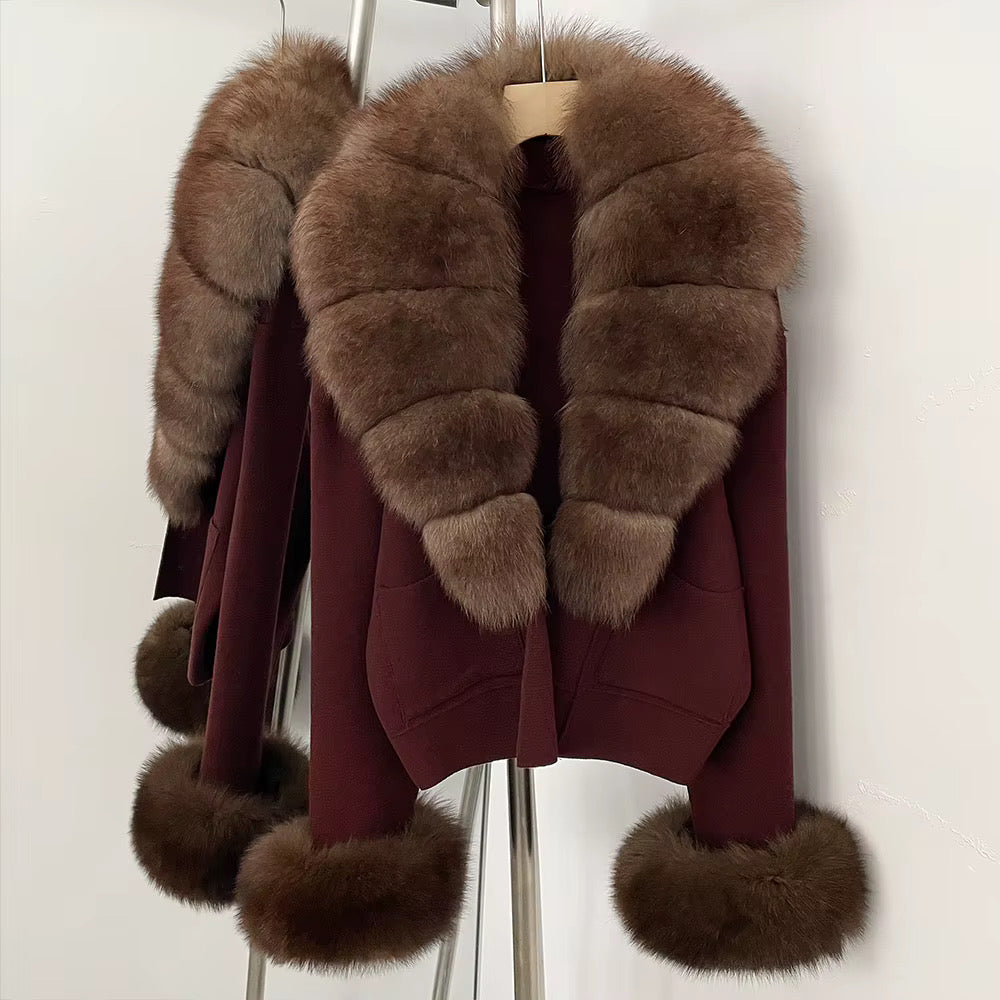 ‘Aspen’ Fox Fur Cardigans