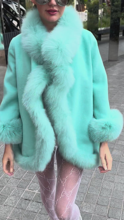 ‘Verity’ Fox Fur Cape