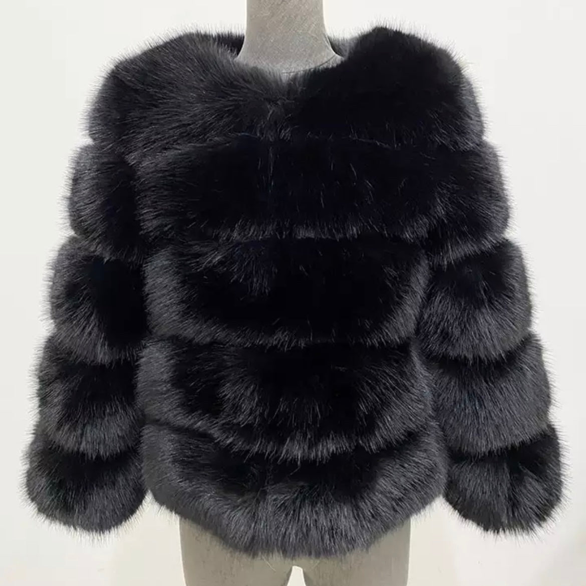Faux Fur Cropped Sleeve Coats [2/4 Week Delivery] – Bonita Beaus