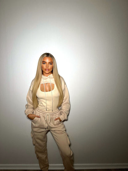3 Piece Cropped Tracksuit