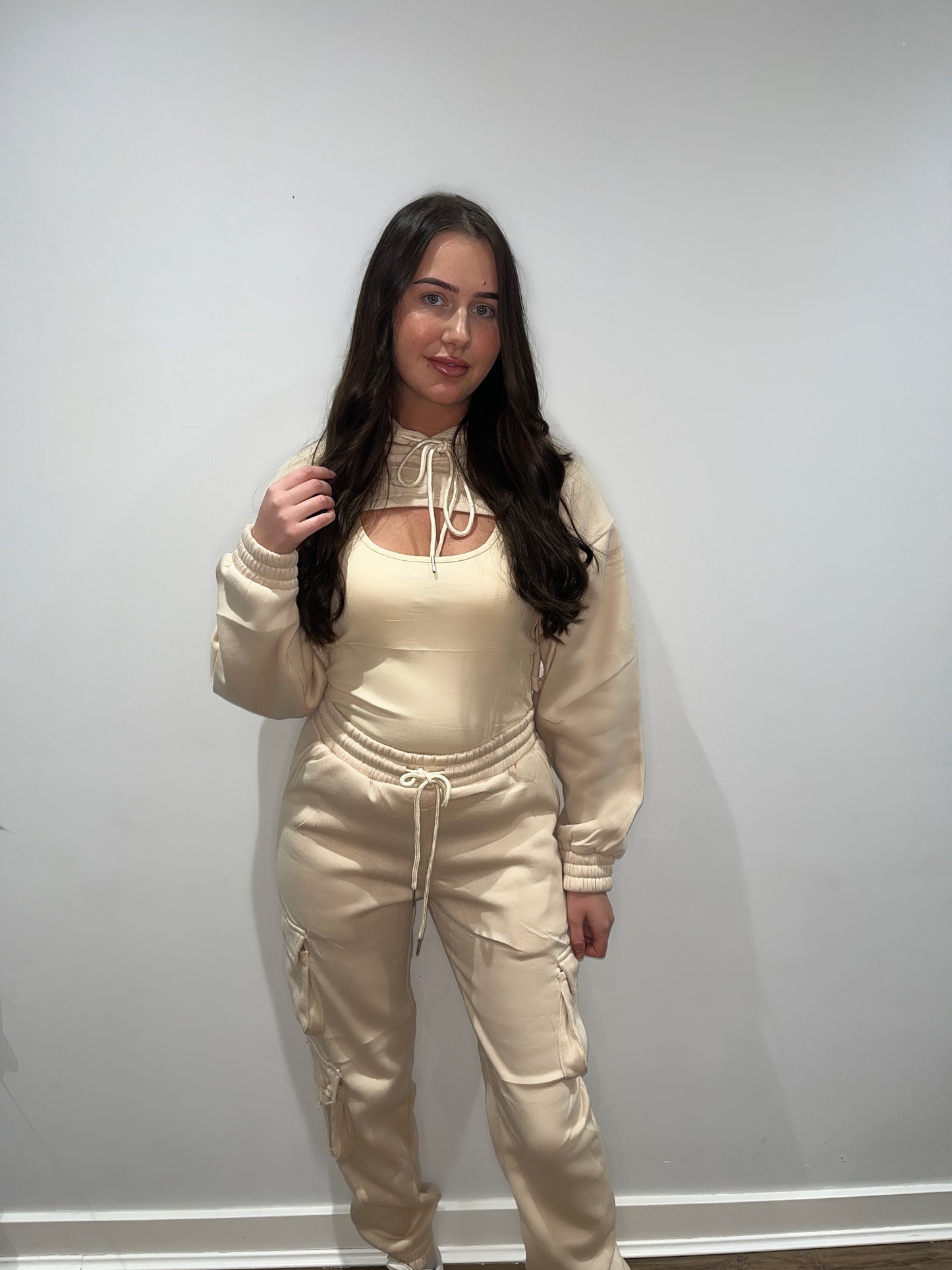3 Piece Cropped Tracksuit